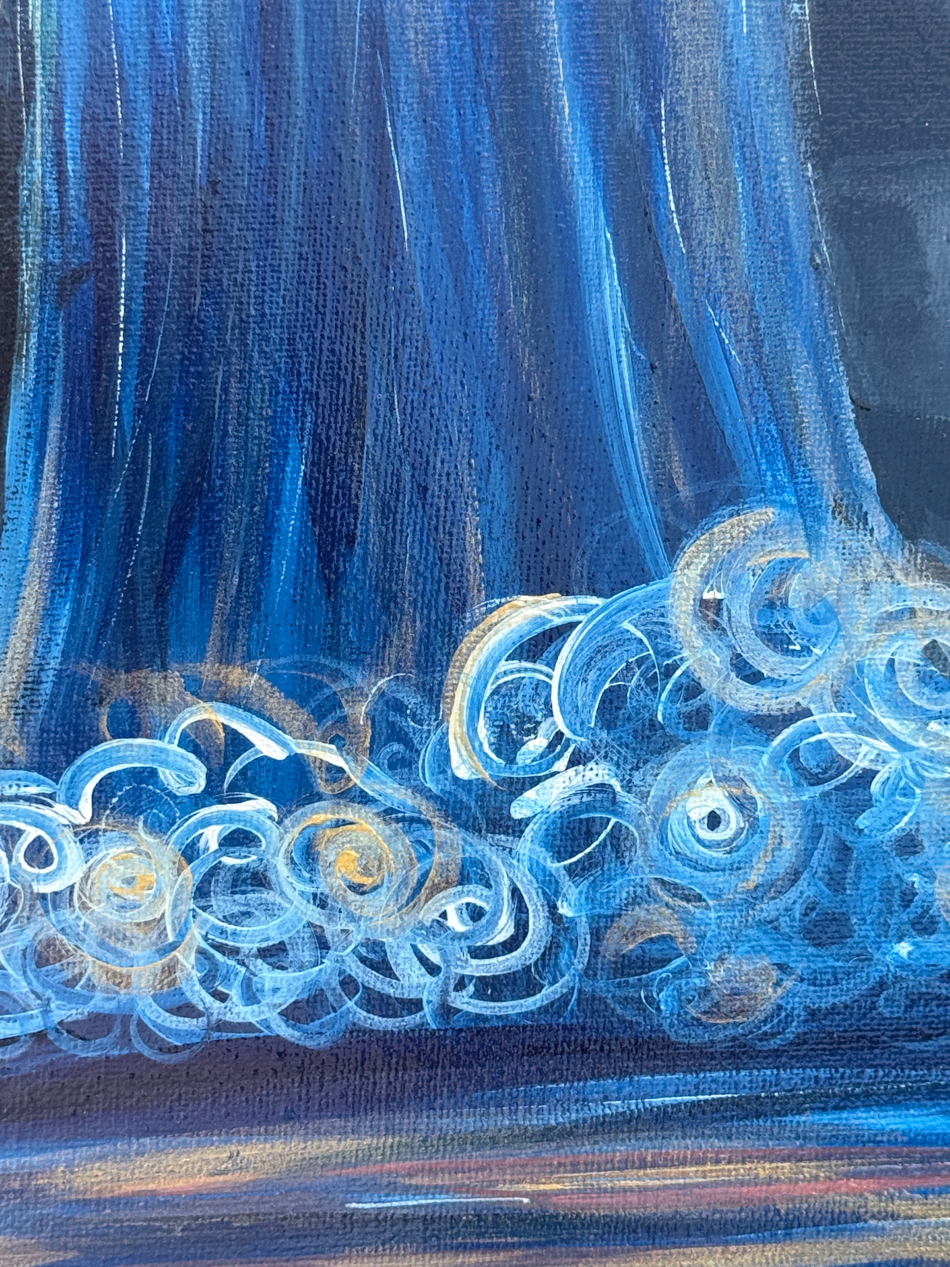 Overflow - Original Acrylic Painting, 14x11