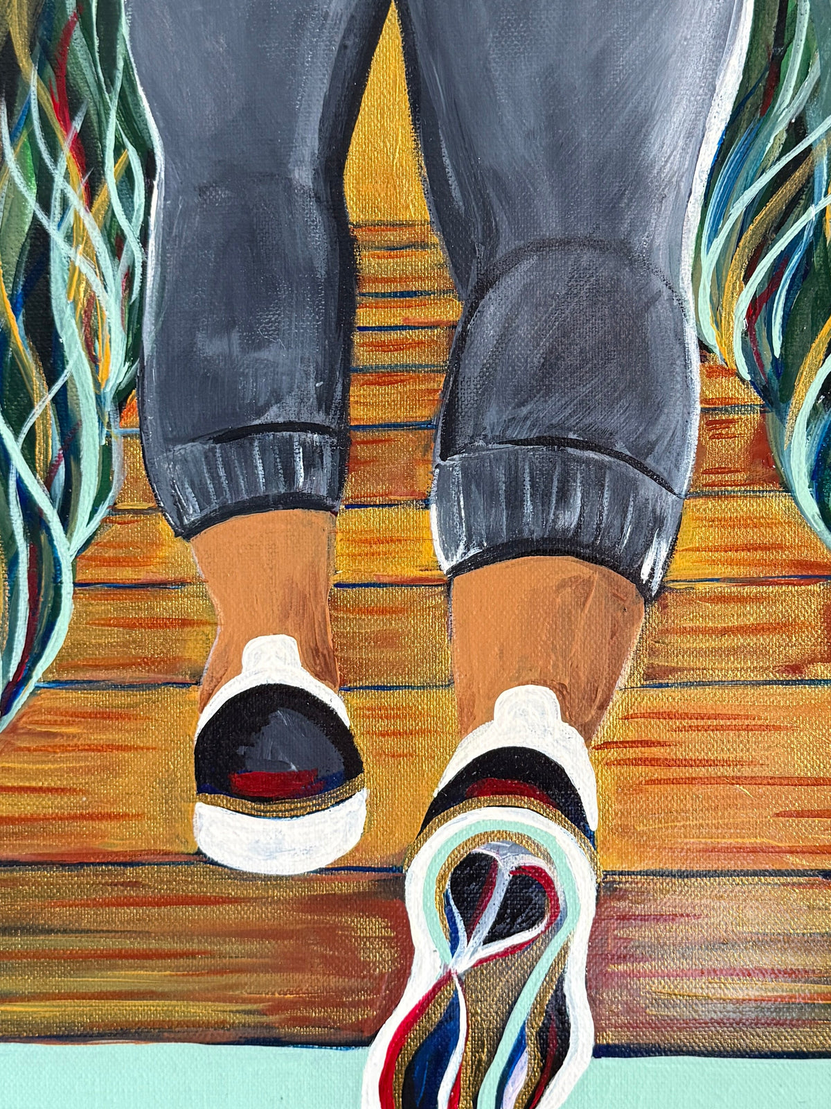 Follow Me - Original Acrylic Painting, 12x12