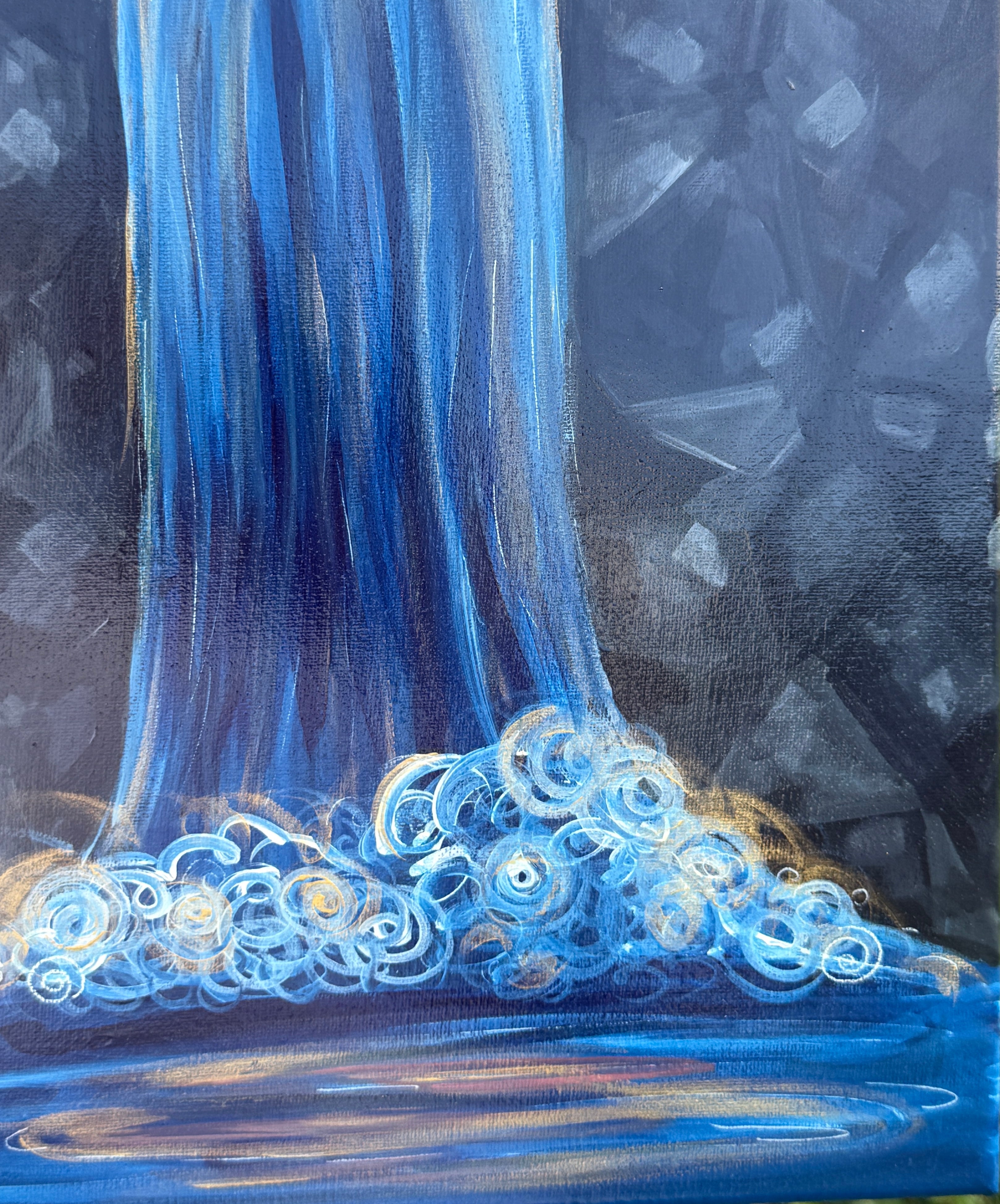 Overflow - Original Acrylic Painting, 14x11