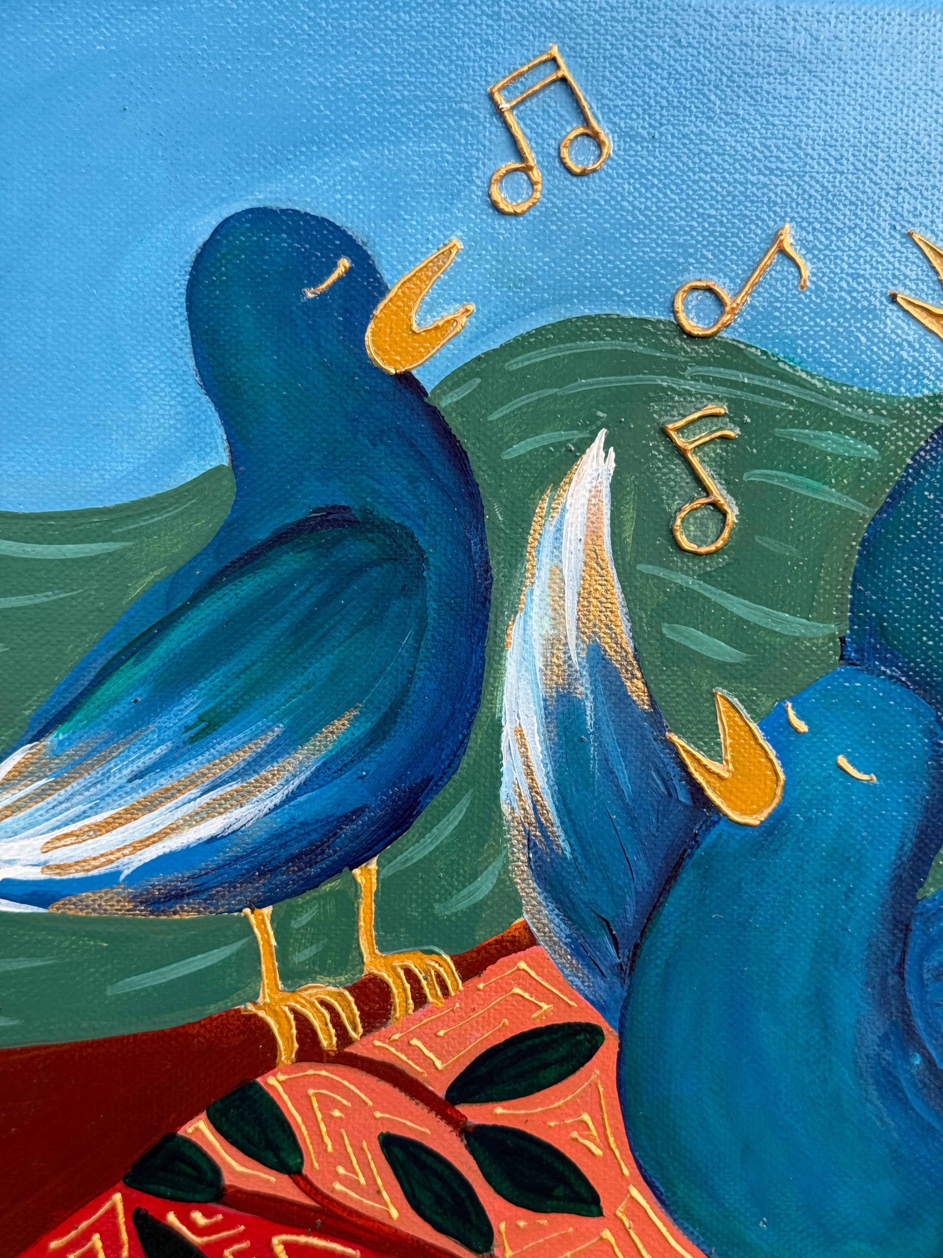 Songs of Praise - Original Acrylic Painting, 12x12