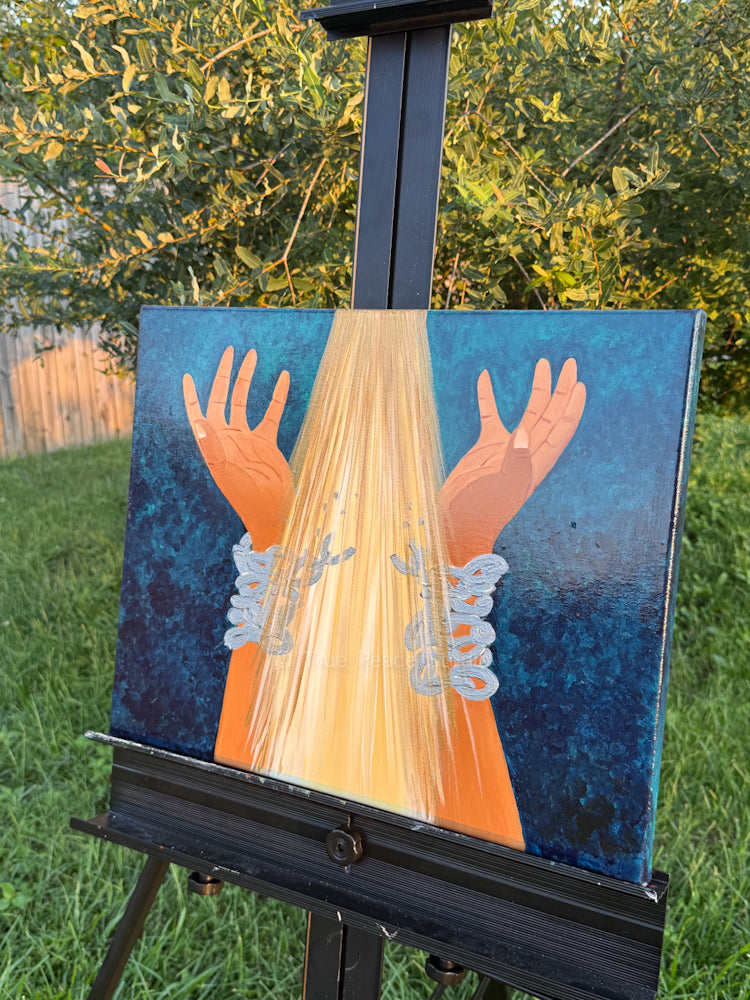 Breaking Chains - Original Acrylic Painting, 16x20