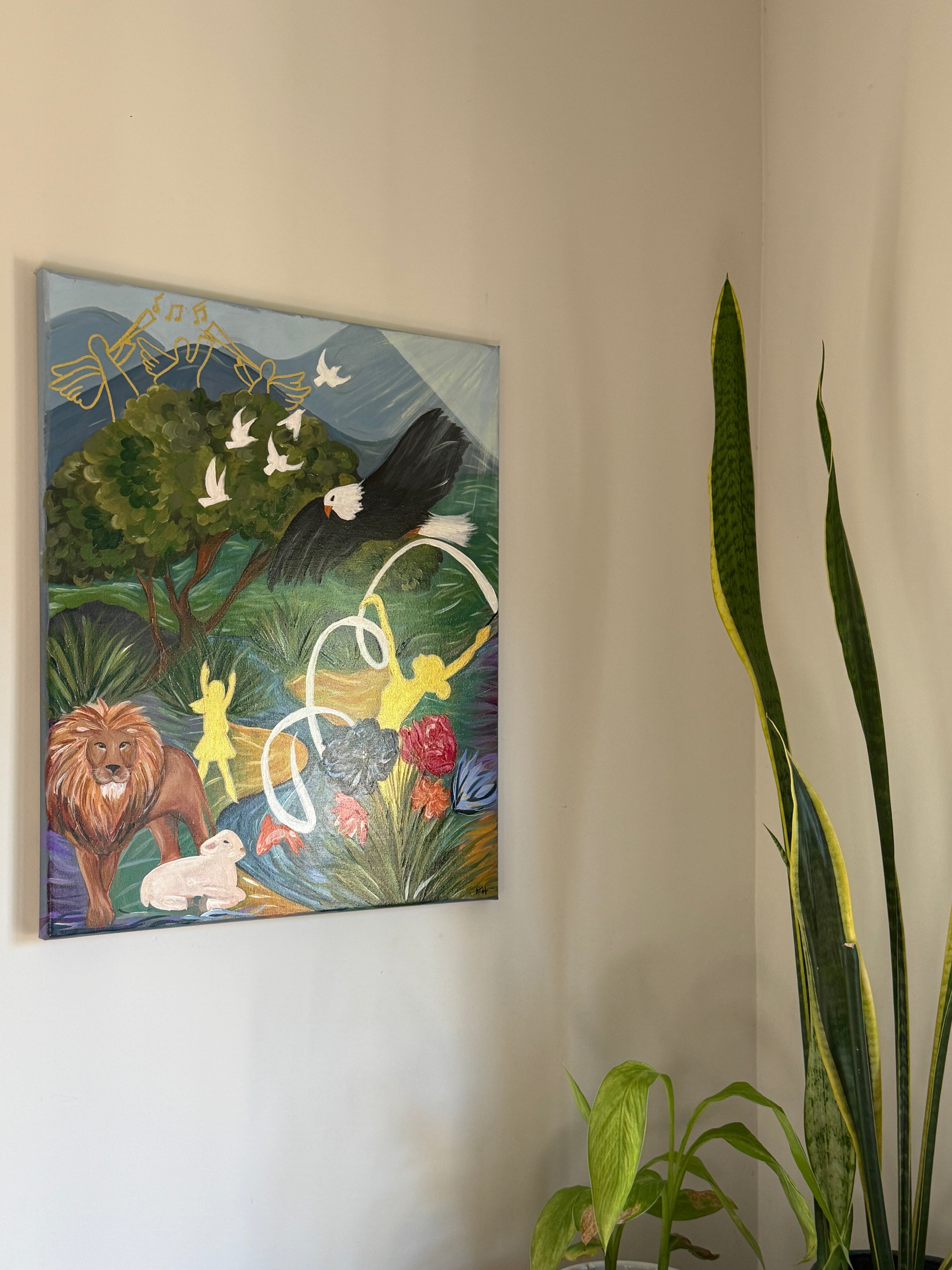 All Creation Sings - Original Acrylic Painting, 20x16