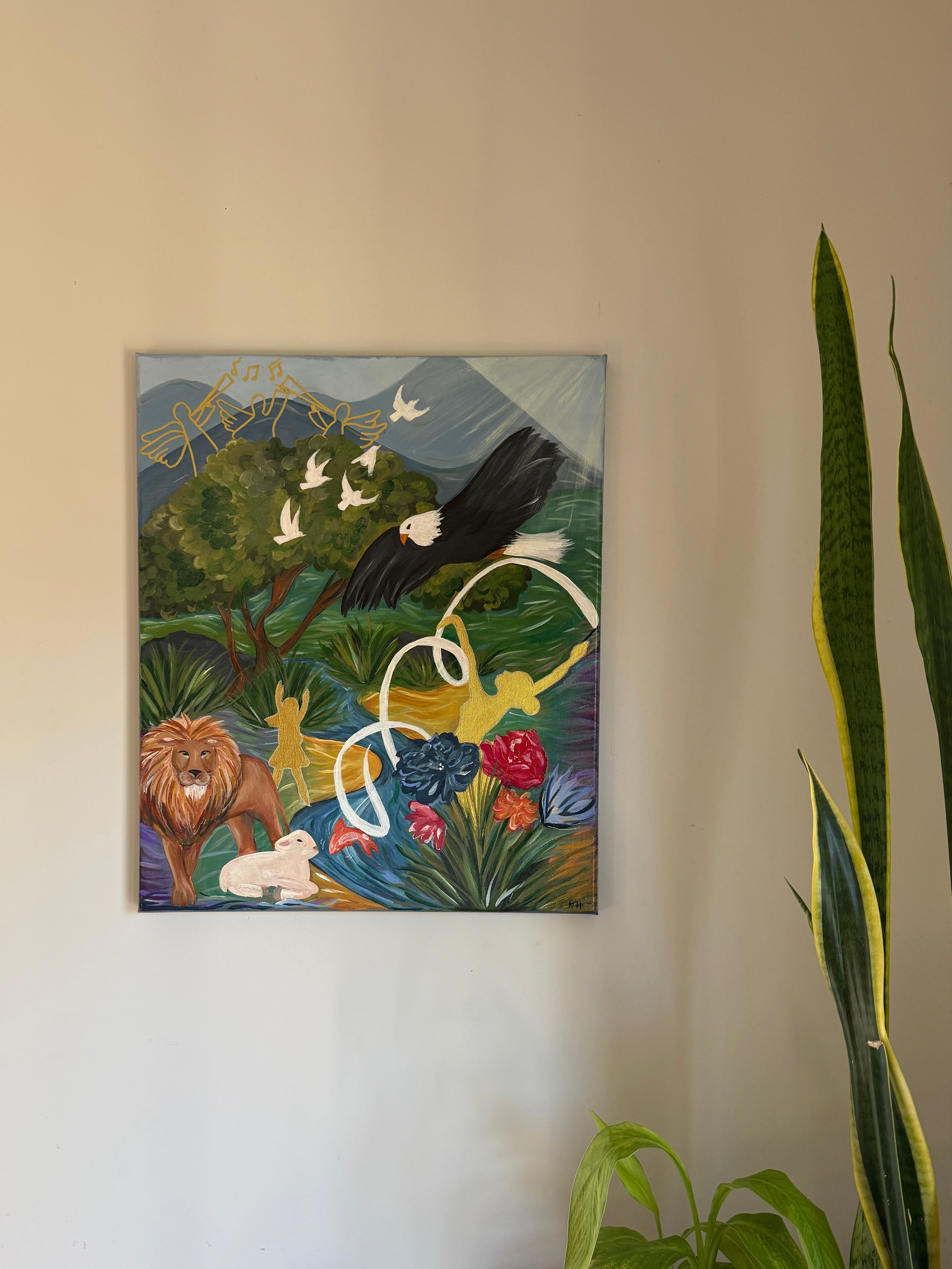 All Creation Sings - Original Acrylic Painting, 20x16