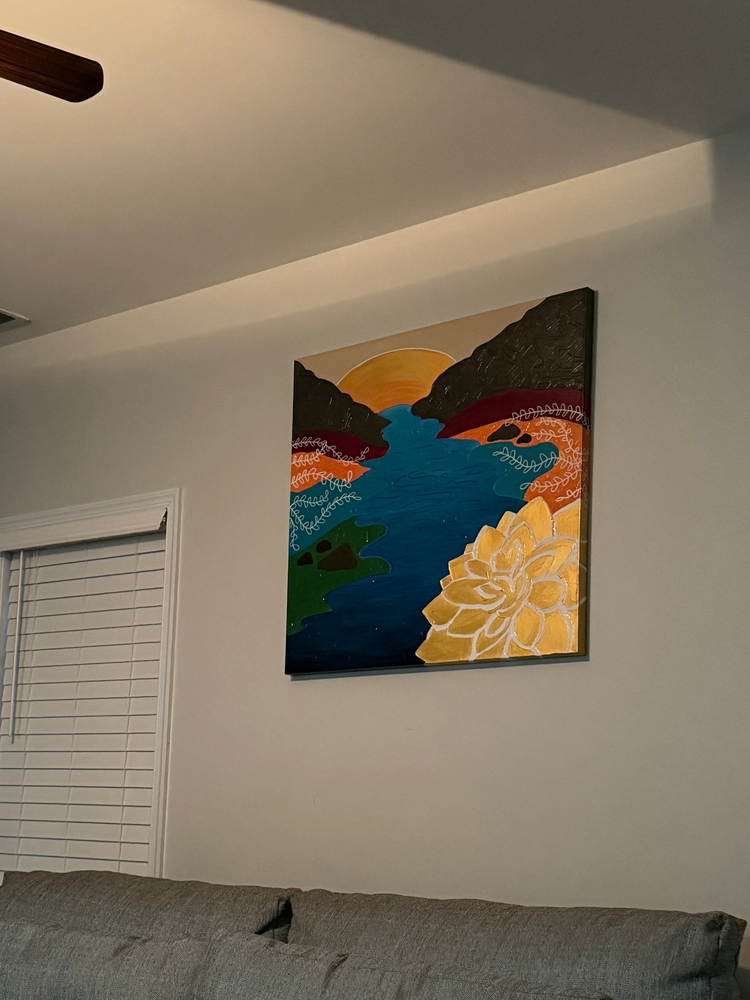 Living Water - Original Acrylic Painting, 36x36