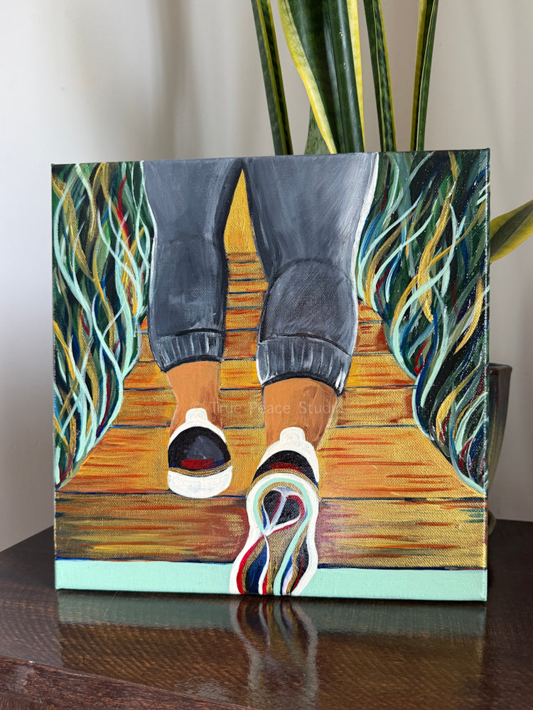 Follow Me - Original Acrylic Painting, 12x12