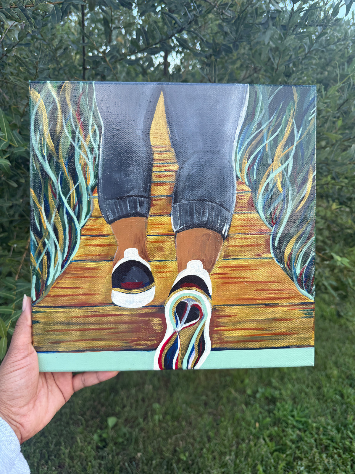 Follow Me - Original Acrylic Painting, 12x12
