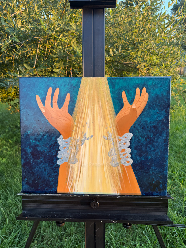 Breaking Chains - Original Acrylic Painting, 16x20