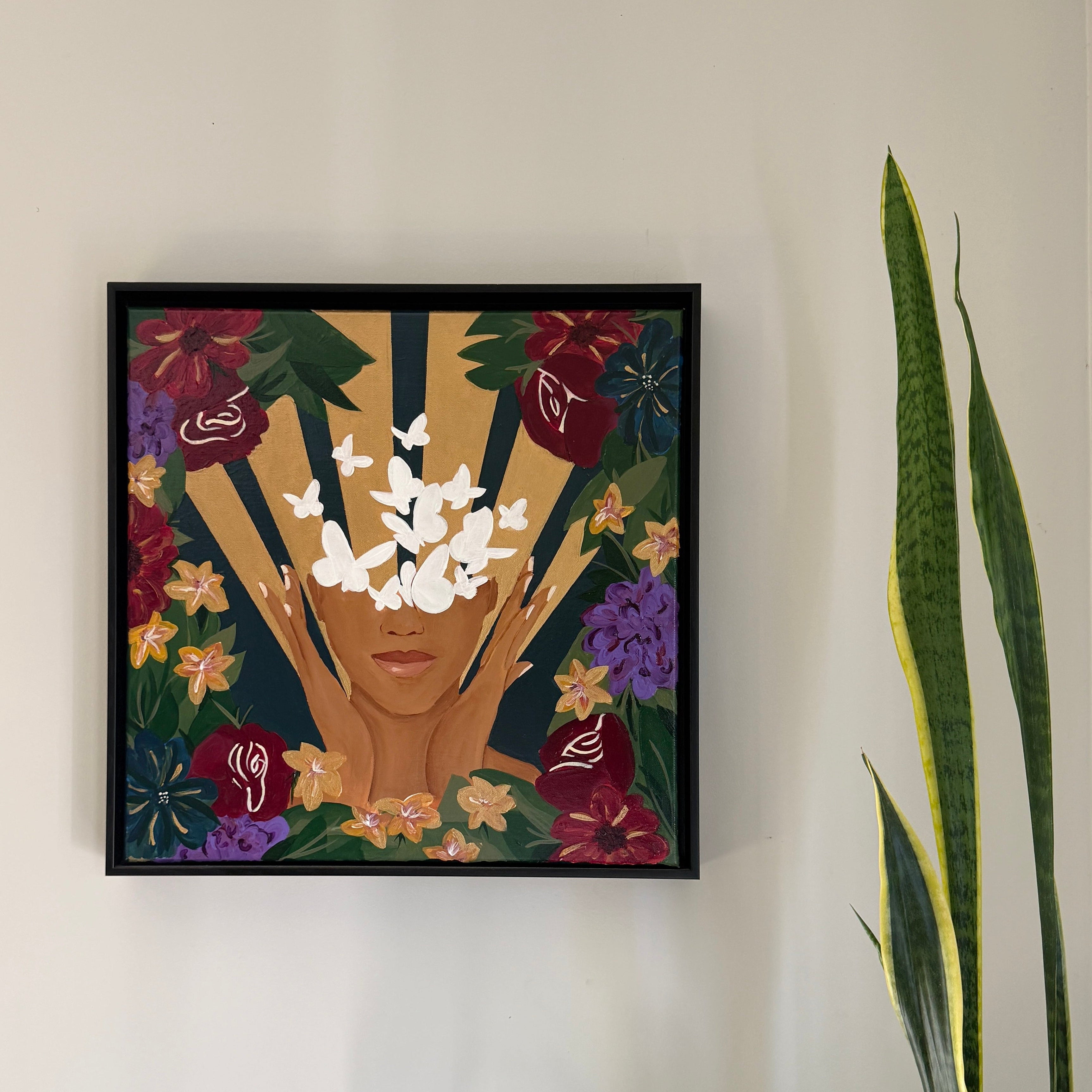 Becoming - Original Acrylic Painting, 20x20