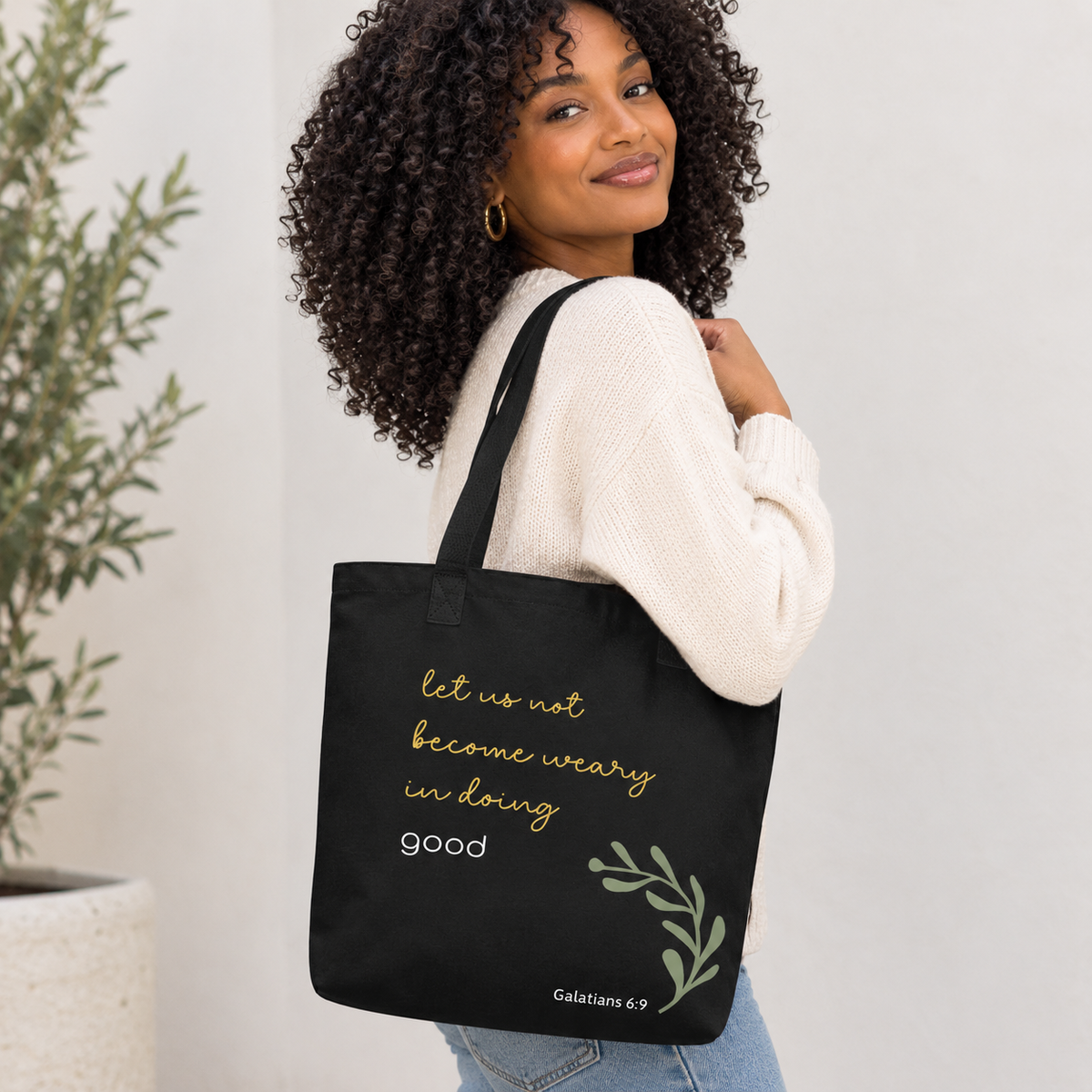Galatians 6:9 Tote bag